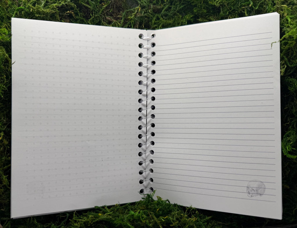 Gothic Skeleton Spiral Journal