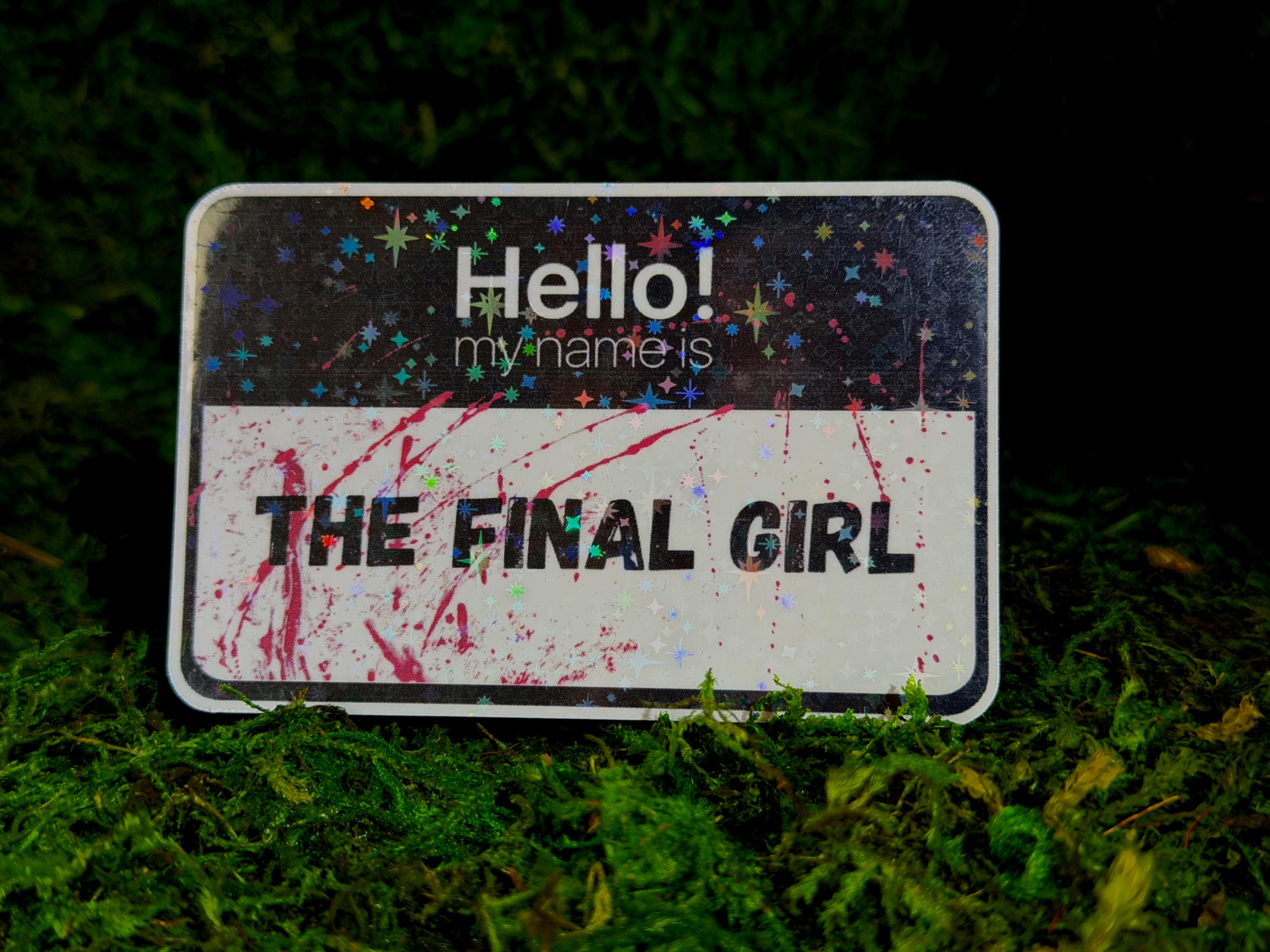 The Final Girl Name Tag Sticker