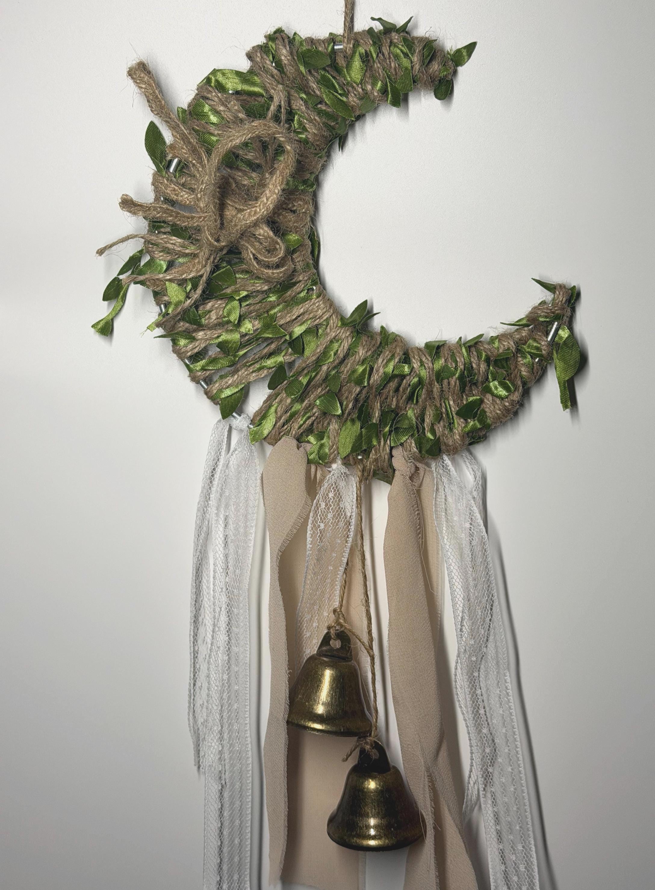 Crescent Moon Protection Witch Bells