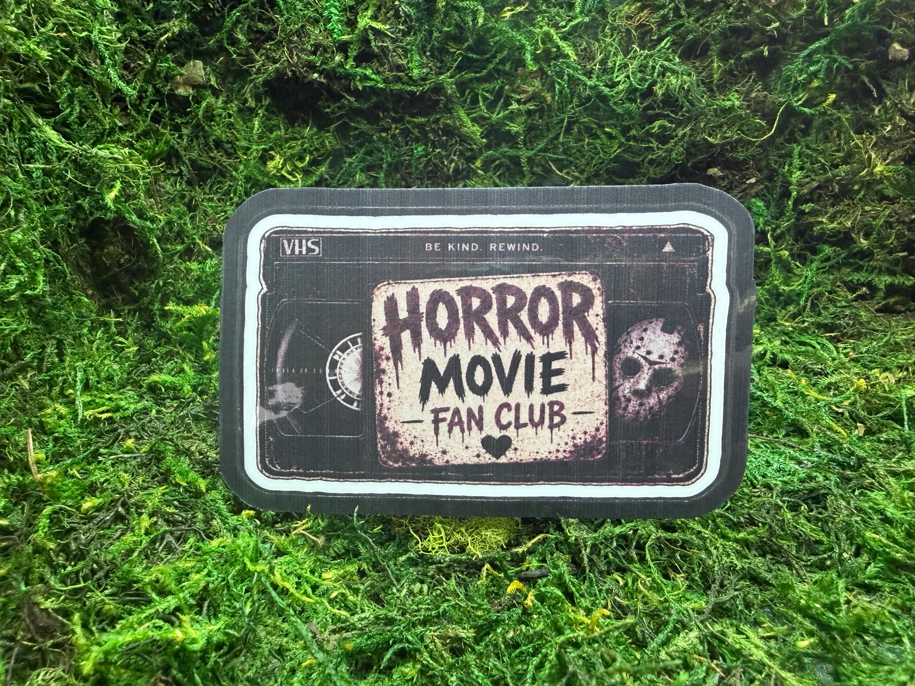 Horror Movie Fan Club Sticker