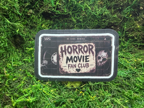 Horror Movie Fan Club Sticker