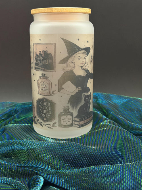 A Little Magic Frosted Glass Tumbler - 16 oz