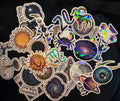 15 Pc Celestial Space Sticker Bundle - Zodiac Astrology Decals - Galaxy Sun Moon Planet Constellation - Journal Kindle Pack