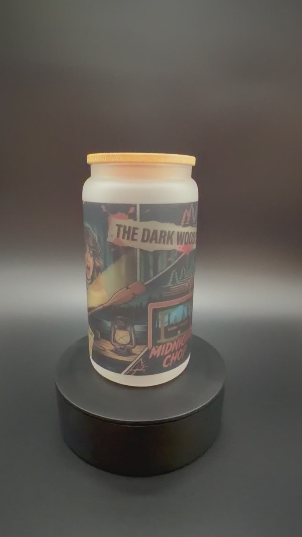 Horror Movie Frosted Glass Tumbler - 16 oz