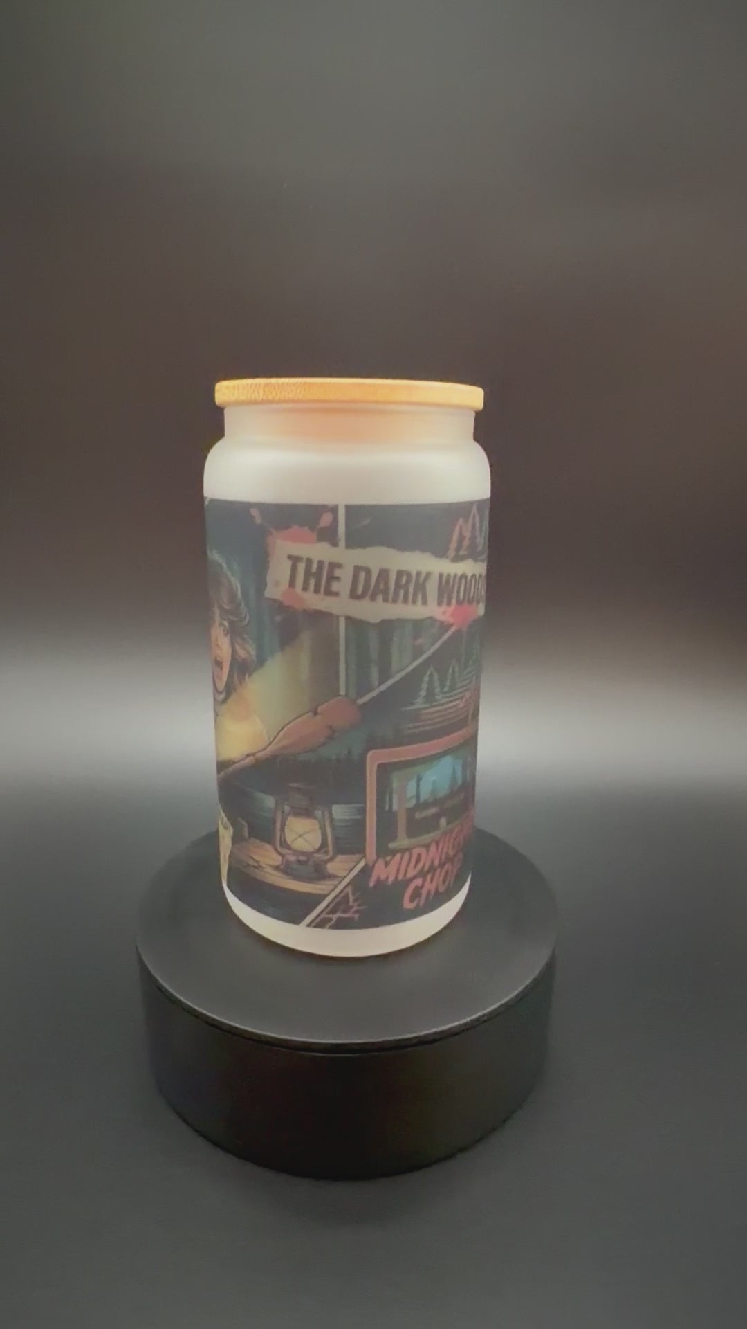 Horror Movie Frosted Glass Tumbler - 16 oz